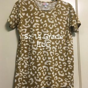 LulaRoe leopard Gracie sz 14 EUC